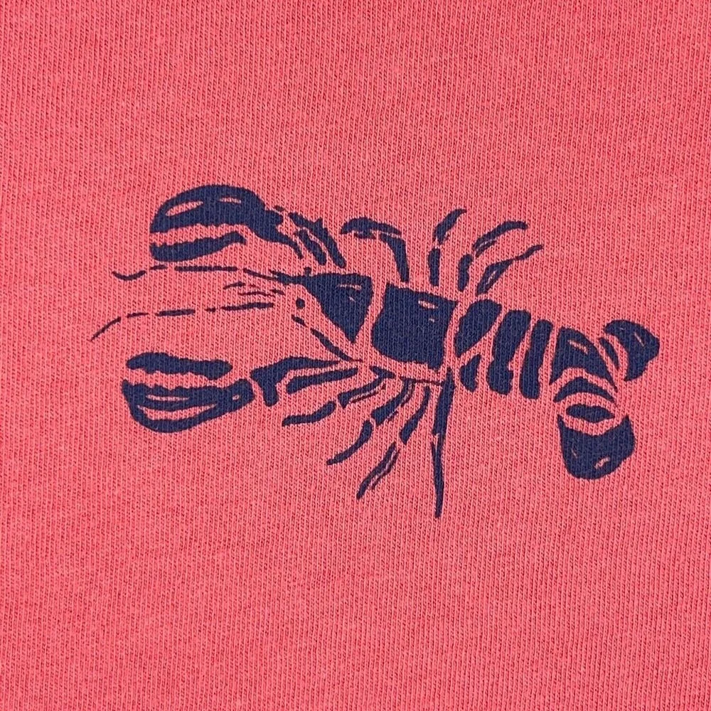 J‎ Crew Shirt Mens Medium Red Lobster Bake Beach Tee Cotton Short Sleeve
